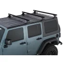 Zestaw 3 belek dachowych HD Rhino Rack ze wzmocnieniem Backbone Jeep Wrangler JK