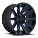 Felga aluminiowa D644 Contra Gloss Black/Blue Tinted Clear Fuel 20x9" ET: 2 6x135 6x139.7