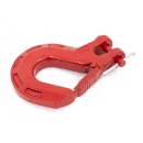Hak kuty Clevis czerwony Rough Country D-ring 3/4"