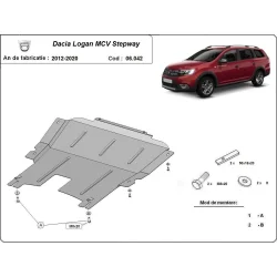 Stalowa osłona silnika Dacia Logan MCV Stepway (2012-2020)