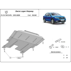 Stalowa osłona silnika Dacia Logan II Stepway (2012-2020)