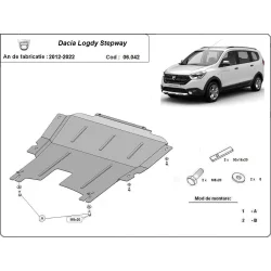 Stalowa osłona silnika Dacia Lodgy Stepway (2012-2026)