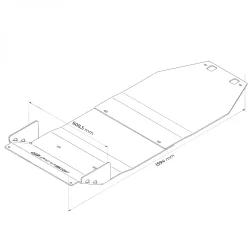 Płyta osłonowa silnika i skrzyni biegów Maer Isuzu D-Max III 20-