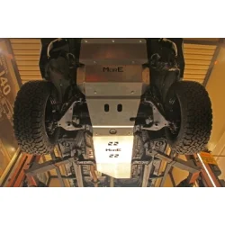 Zestaw aluminiowych osłon podwozia MorE 4x4 - Toyota Hilux Vigo 05-15 manual