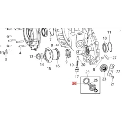 Uszczelniacz wybieraka reduktora Jeep Wrangler 2002-2021