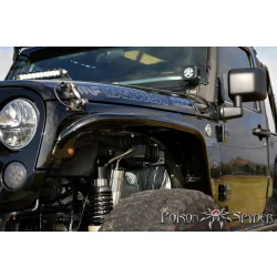 Błotniki nadkola przednie Crusher wąskie aluminiowe POISON SPYDER - Jeep Wrangler JK