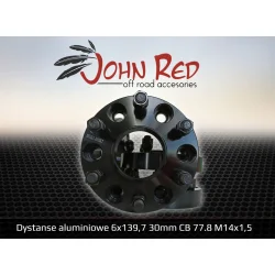 Dystanse kół 50mm John Red 6x139,7 Dodge Ram 2018-