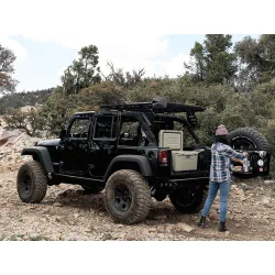 Bagażnik dachowy 1/2 Slimline II Extreme - Jeep Wrangler JKU 4 Door 2007-2018