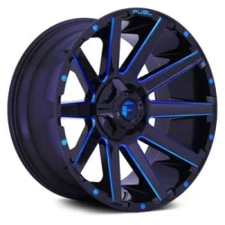 Felga aluminiowa D644 Contra Gloss Black/Blue Tinted Clear Fuel