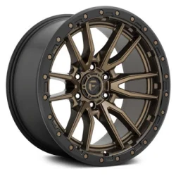 Felga aluminiowa D681 Rebel 6 Matte Bronze Black Bead Ring Fuel 20x10" ET: -18 6x135