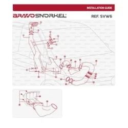 Snorkel, wlot powietrza Bravo Transporter 2.0L 03-