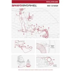 Snorkel, wlot powietrza Bravo Transporter 2.5L 03-