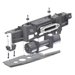 Wyciągarka Alpha 9.9 z zestawem montażowym Horntools