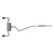 Układ Wydechowy Vulcan Series 2-1/2 IN 304 Stainless Steel Cat-Back Exhaust System w/ Black Tip | Ford Bronco | 1.5 | 2.0 | 2021-2024