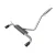 Układ Wydechowy Vulcan Series 2-1/2 IN 304 Stainless Steel Cat-Back Exhaust System w/ Black Tip | Ford Bronco | 1.5 | 2.