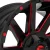 Felga aluminiowa D643 Contra Gloss Black/Red Tinted Clear Fuel